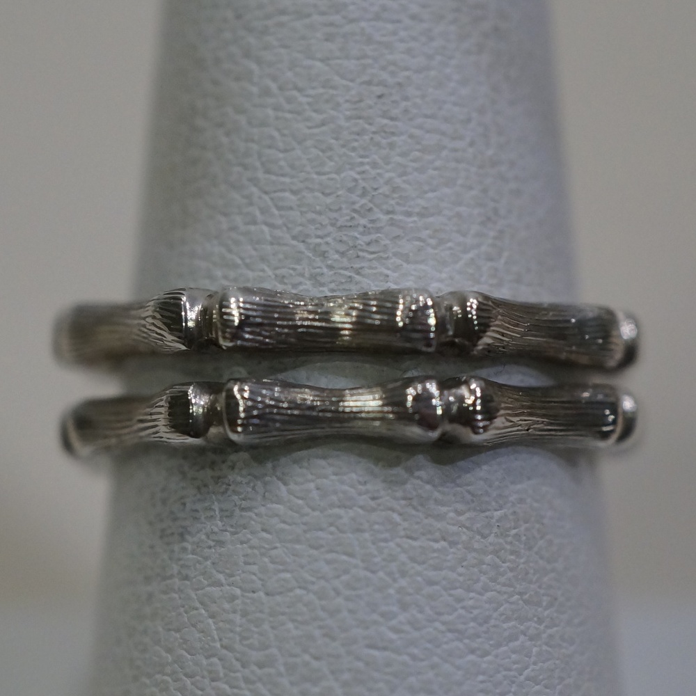 Sterling Silver (.925) Handmade Double Bamboo Ring